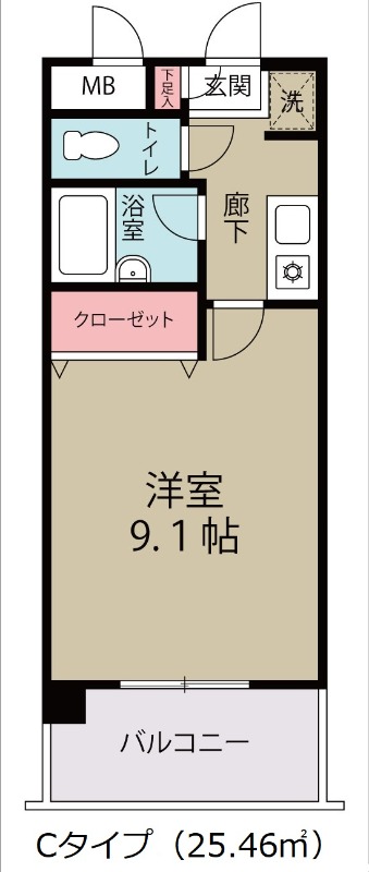 リバレイン(K-125)2階 間取