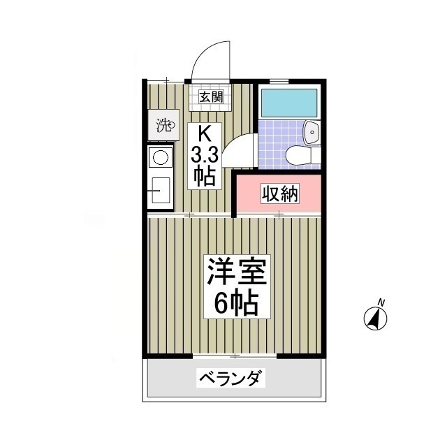 スナハイツ102号室 間取