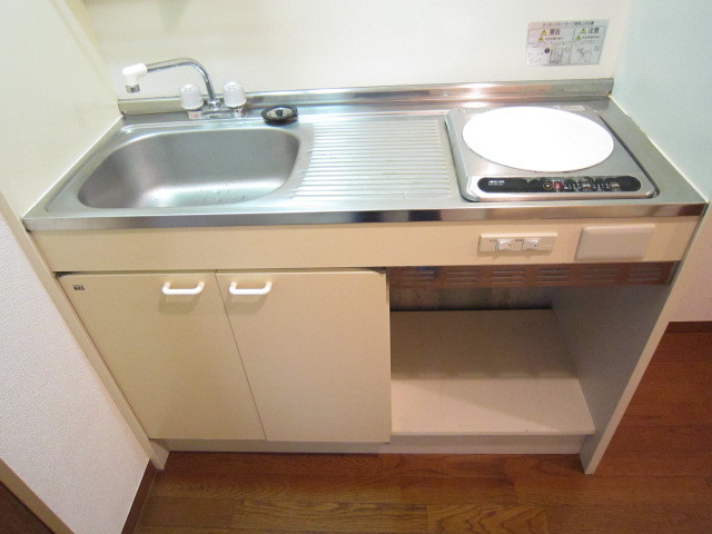 リヴェール湘南1002号室 ＩＨコンロ付のキッチン