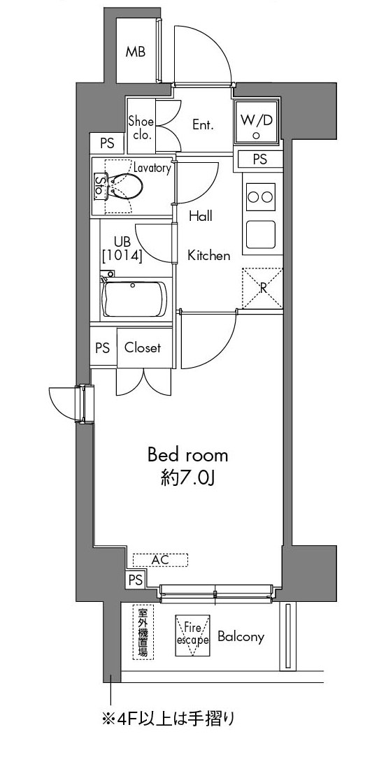 プラウドフラット早稲田408号室 間取