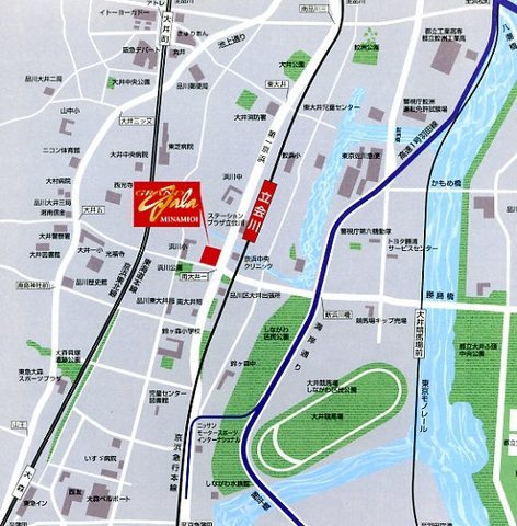 グランド・ガーラ南大井2階 ◆ＭＡＰ◆