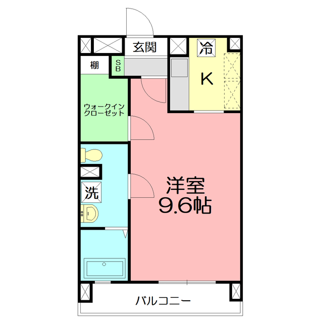 オセアン　ブルー101号室 間取