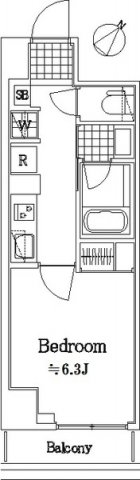 ザ・レジデンス・オブ・トーキョーＣ１８403号室 間取