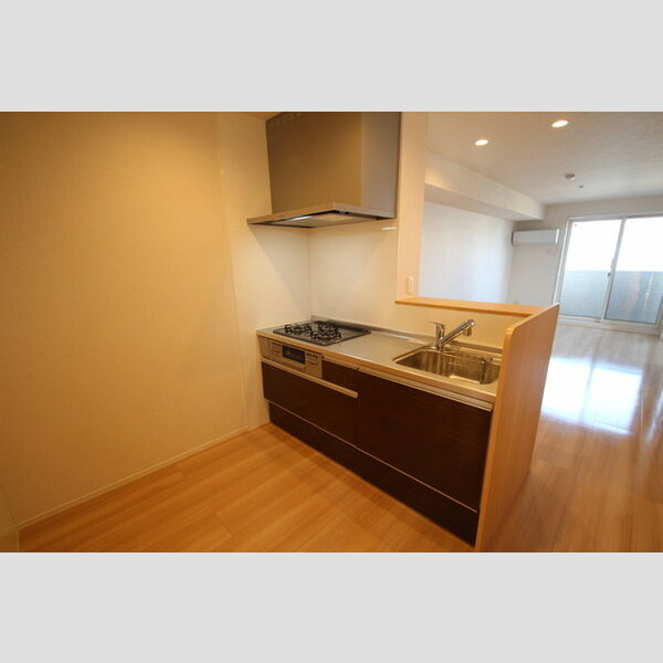 Sunny Flat Kamiya(サニーフラットカミヤ) 対面カウンターキッチン3口コンログリル付