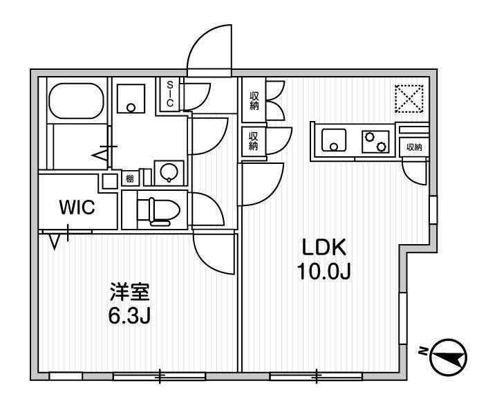 quador中野4階 間取り図