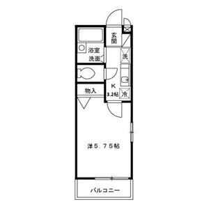 グリーンコート201号室 間取