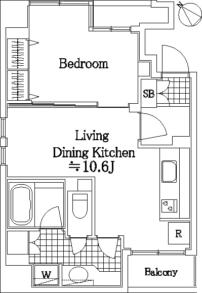 グレイス新横浜アクシス304号室 間取