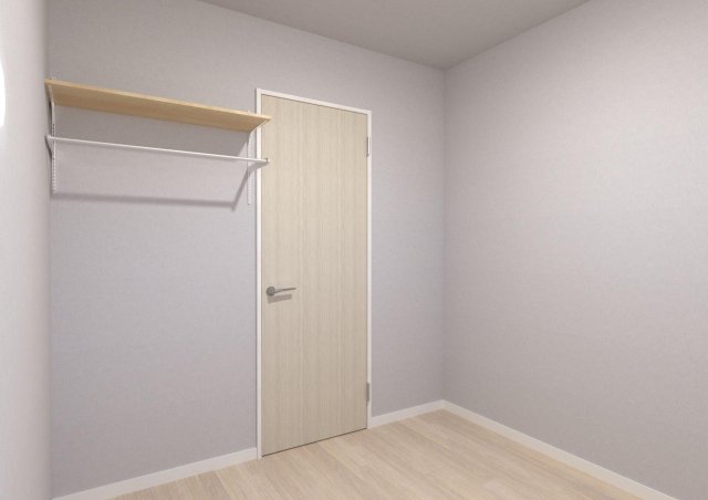 MOK-TERRACE　AOI07号室 ワークスペースにも子供部屋にも、３階洋室。　可動式オープン棚