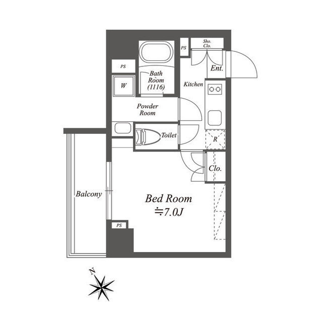 ブライズ白金台0401号室 間取