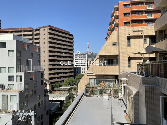パレステュディオ白金高輪6階 バルコニーからは東京タワーが見えます