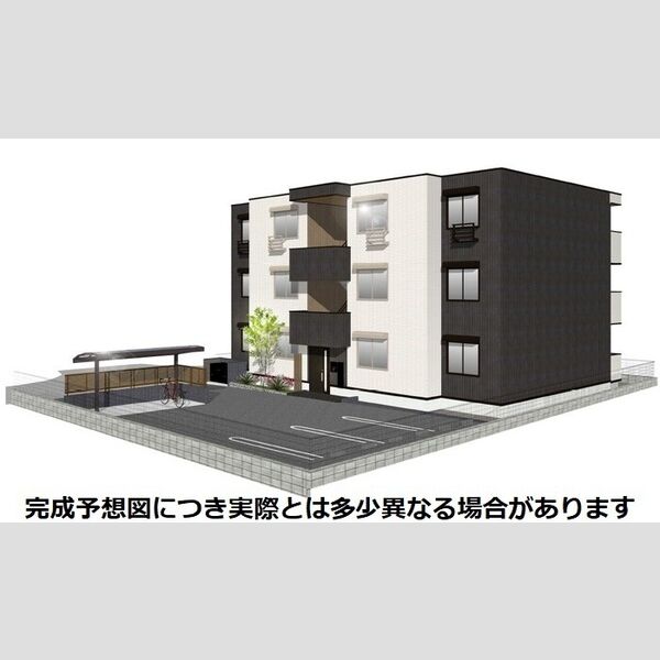 ヌーベルレジデンス202号室 ※完成予想図につき、実物とは多少異なる場合があります。