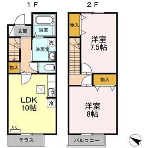 グランシャリオ106号室 間取