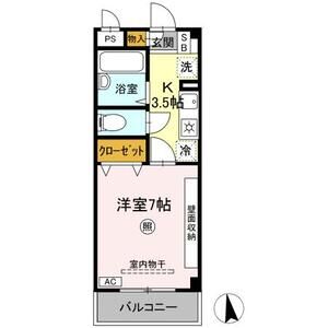 ソレーユ203号室 間取
