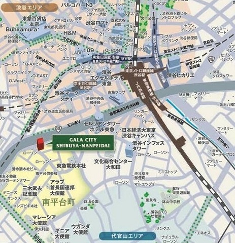 ガーラ・シティ渋谷南平台6階 ◆MAP◆