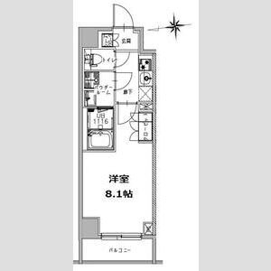 S-RESIDENCE三田慶大前802号室 間取