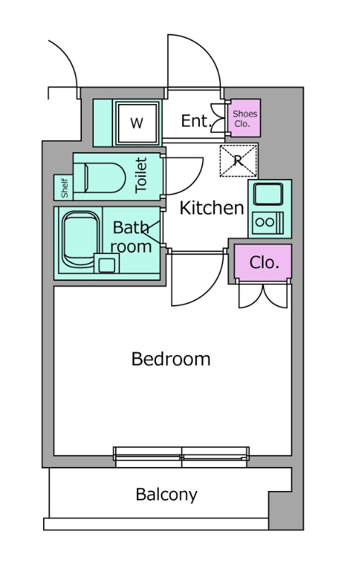 レジディア三越前8階 間取