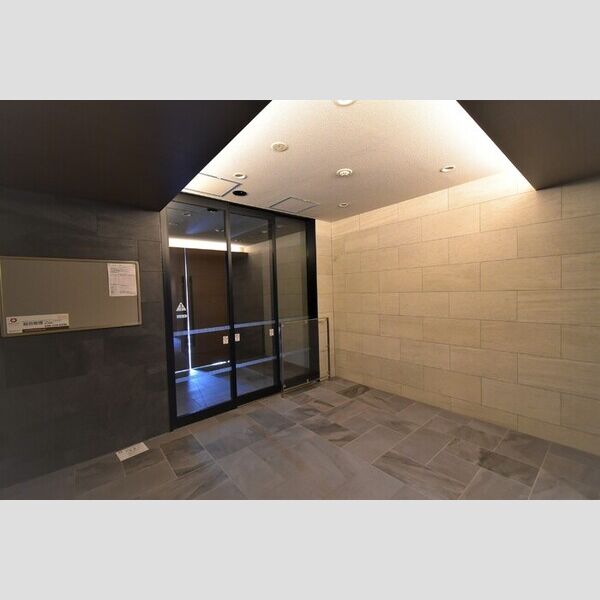 メゾン・ド・シルキー202号室 エントランスロビー(自動ドア側)