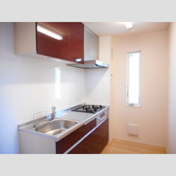 フェリーチェC301号室 3口ガスコンロ付システムキッチン