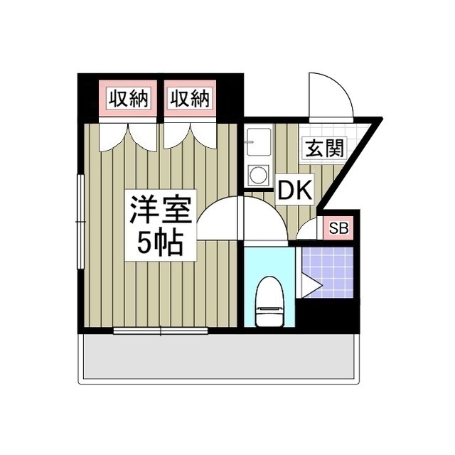 メゾン七島201号室 間取