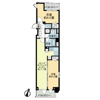 プレセダン石神井公園8階 間取