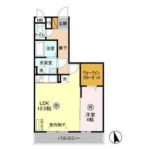 キャッスル桜木301号室 間取