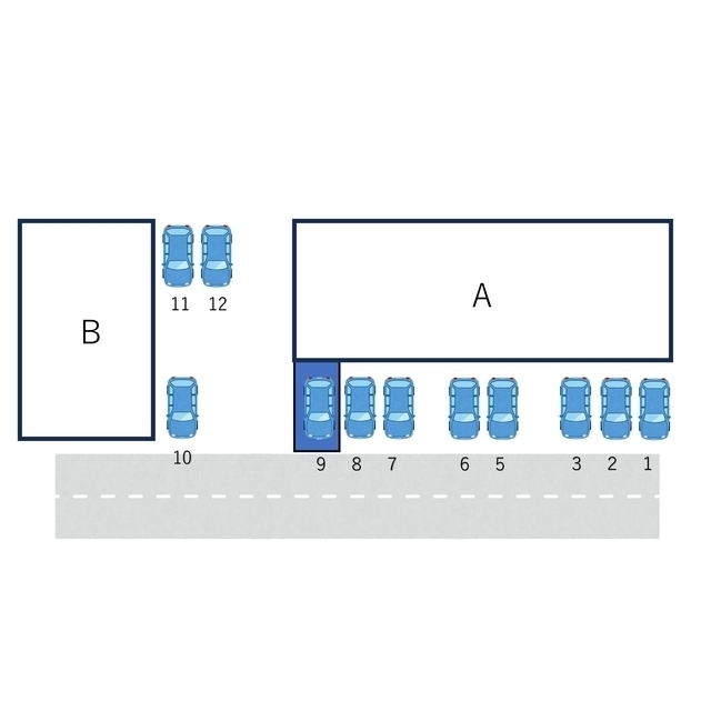 ＬＩＢＲＥ　ＬＩＦＥ　Ｂ棟 駐車場図