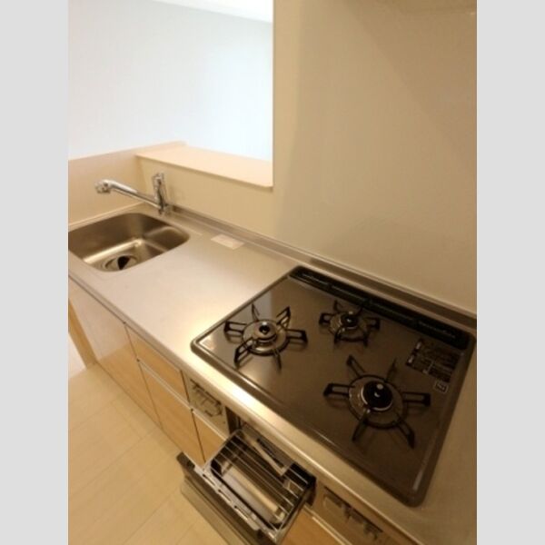 リノアイーナ305号室 ガスコンロ3口・グリル付