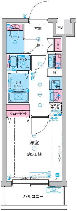 GENOVIA妙典0310号室 間取