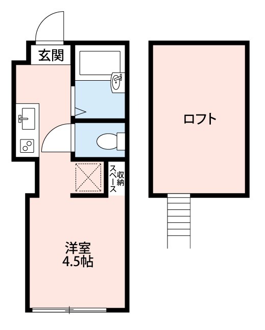 プライムテラスこどもの国2階 間取
