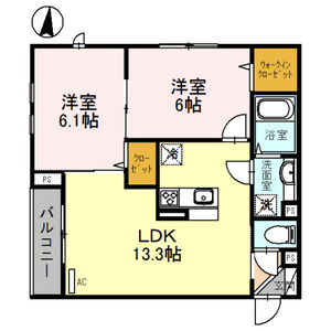 桜DKハイム103号室 間取