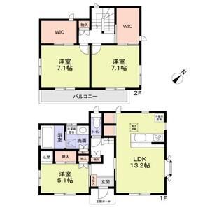 船橋市前原西8丁目戸建(JTI)1号室 間取