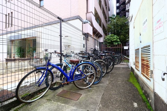 マリンロードダイヤモンドパレス5階 駐輪場