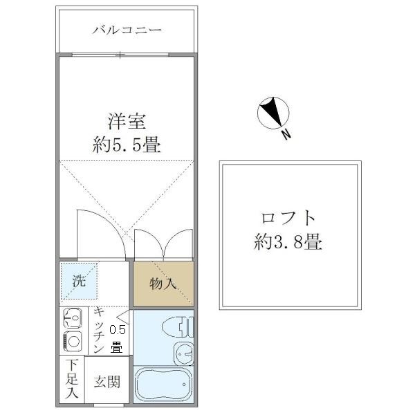 アーデル飛田給2階 間取