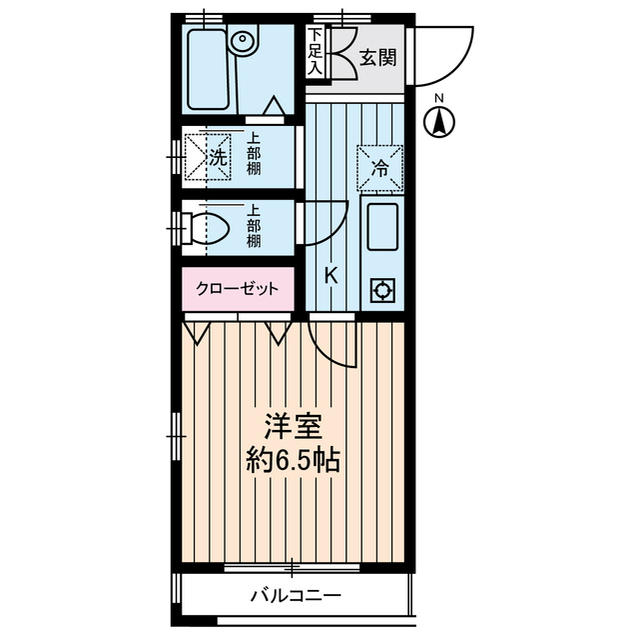 ハイツ中川0101号室 間取