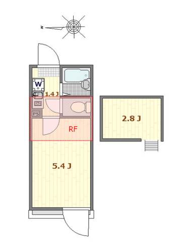 マーレ梅島3階 間取