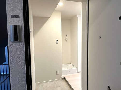 VIOR文京関口10階 玄関からの室内※同タイプ別部屋2025.12新築未入居時撮影