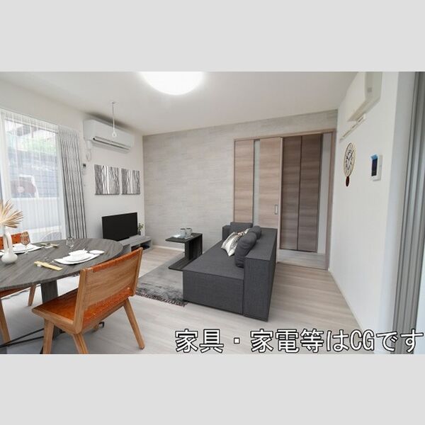 セジュール萩畠 リビングダイニング(家具配置イメージ)