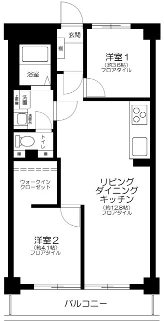 リシェル氷川台3階 間取