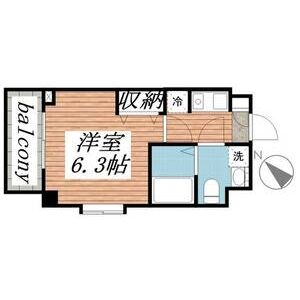 レスポワール・多摩川0206号室 間取