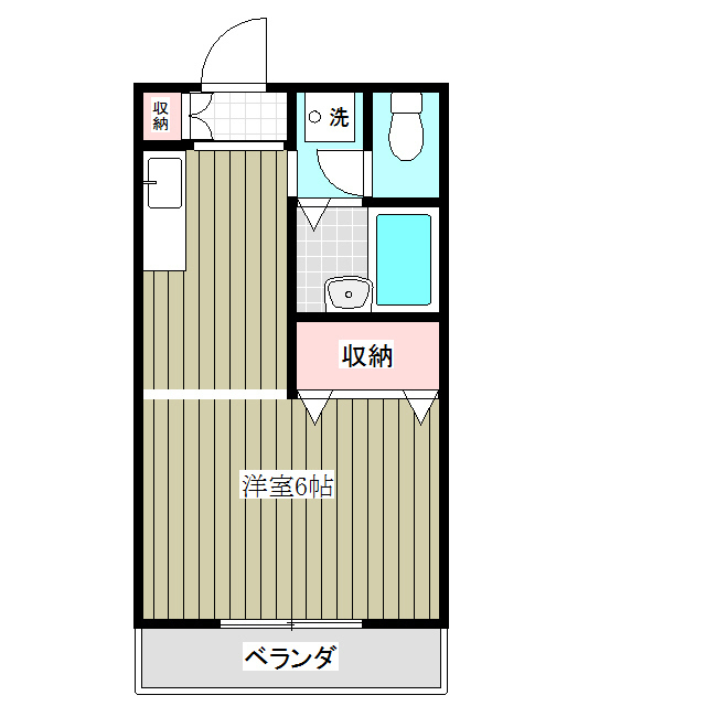 フロンティアⅠＣ棟101号室 間取
