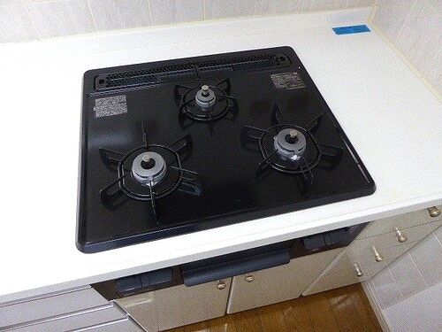 ライオンズタワー片瀬江ノ島 ガスコンロ　※2023年1月撮影