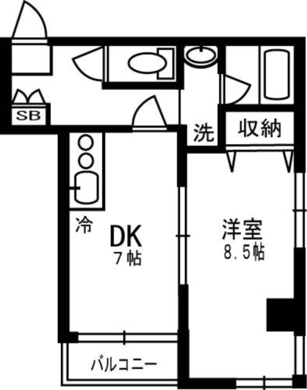 ハイリード・セイフウ5階 間取