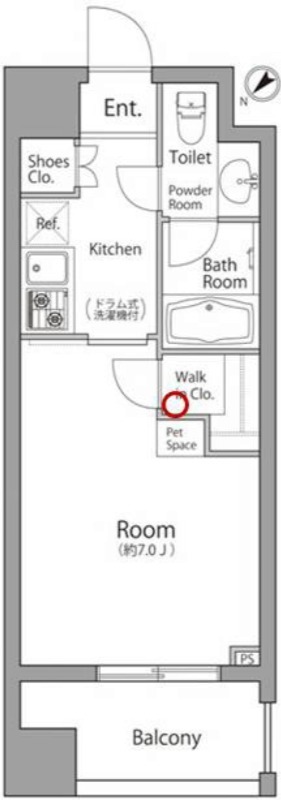 レジディア池袋ウエスト9階 間取