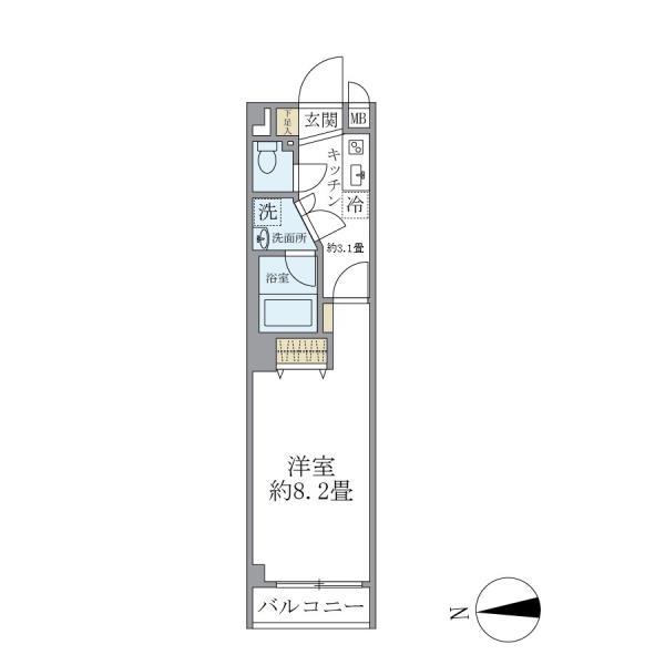 サウダージ自由が丘3階 間取