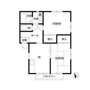 エステートピア鹿野202号室 間取