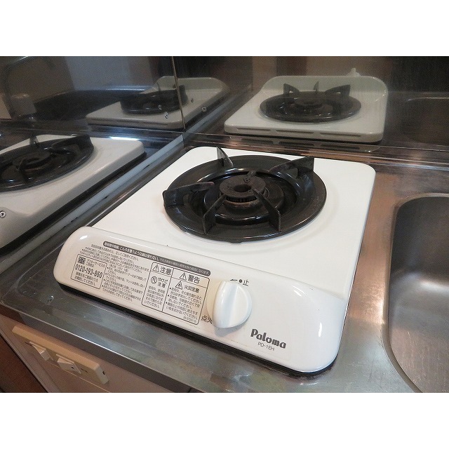 ライフピア松ノ木Ｂ棟0105号室 ガスコンロ