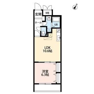 ミリアビタNO.35105号室 間取