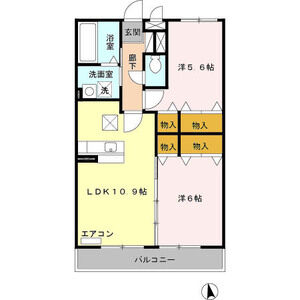 スカイヒル横濱六ッ川　B棟302号室 間取