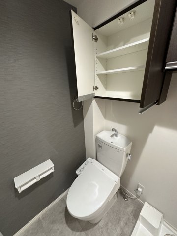 ベイハウス金沢文庫102号室 温水洗浄便座付き＆便利な収納付きです♪