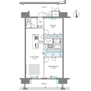 ロイヤルパークス西新井0410号室 間取